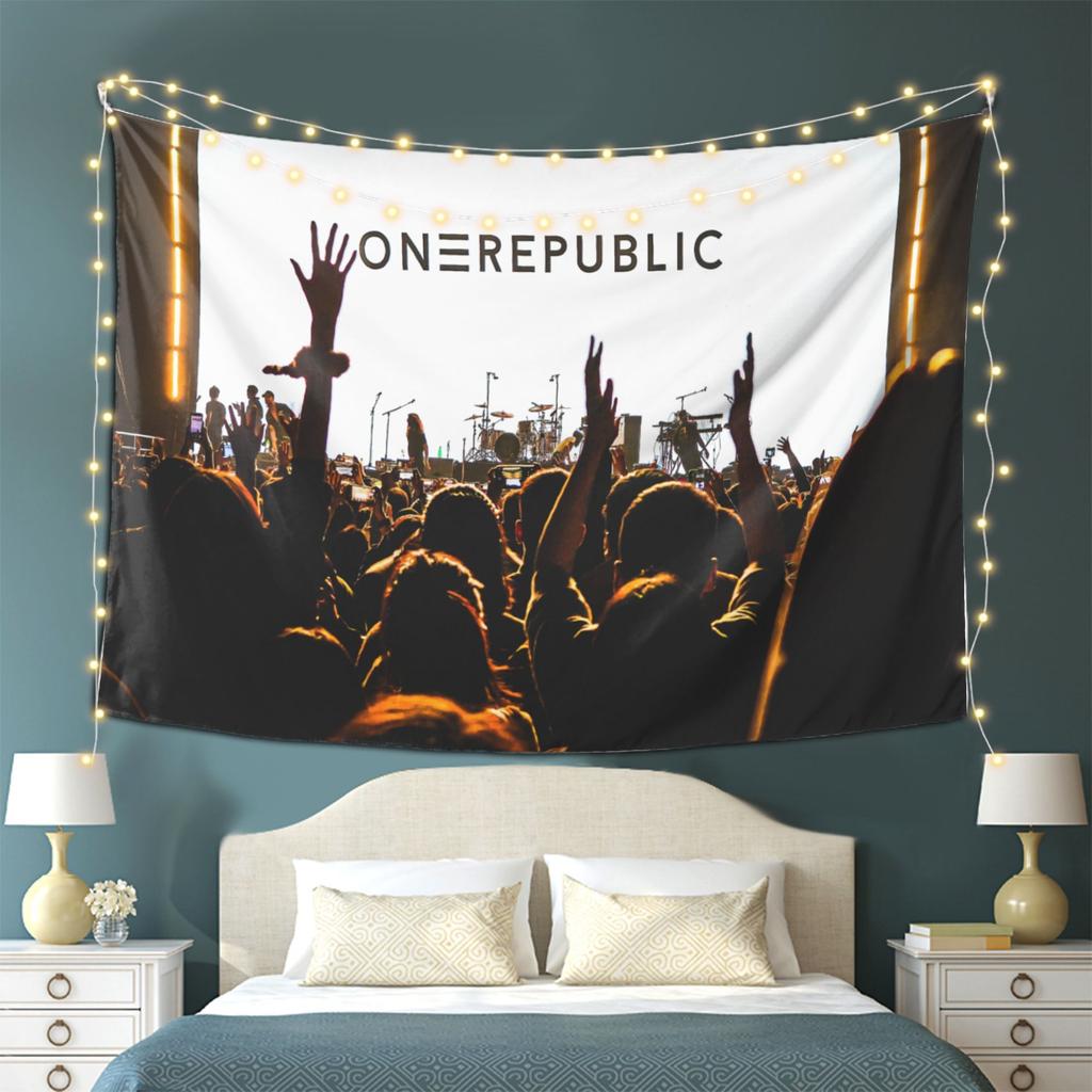 1Pcone Tour Concert Poster Tapestry Durable WrinkleResistant Soft Polyester Home Decor Wall Hanging No Power Needed