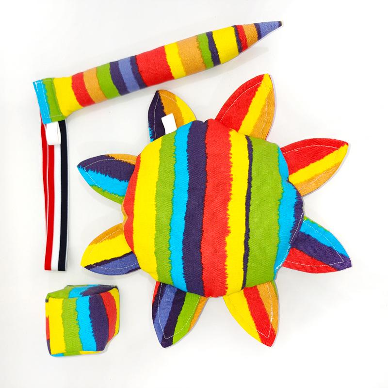 

Kids Soft Fabric Flying Disc Set: 3-Piece Tail-Pull Toy for Parent-Child Outdoor Fun