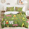 Bed Three-Piece Illustration Landscape Animal Quilt Cover 3D Digital Printing Kit