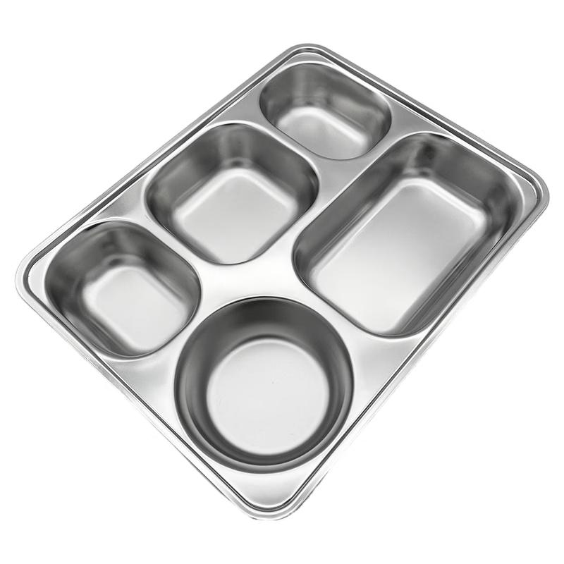 Sushih 304 Stainless Steel Divided Meal Plate