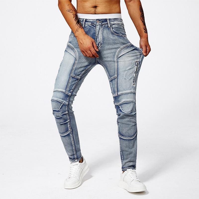 

Летние тонкие джинсы мужские стрейч зауженные 36