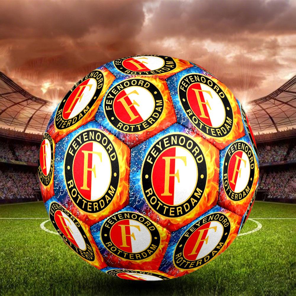 Feyenoord Print Size 5 Soccer Ball, Standard Match Football for Sports Game and Team Practice, Ideal Gift for Soccer Fans
