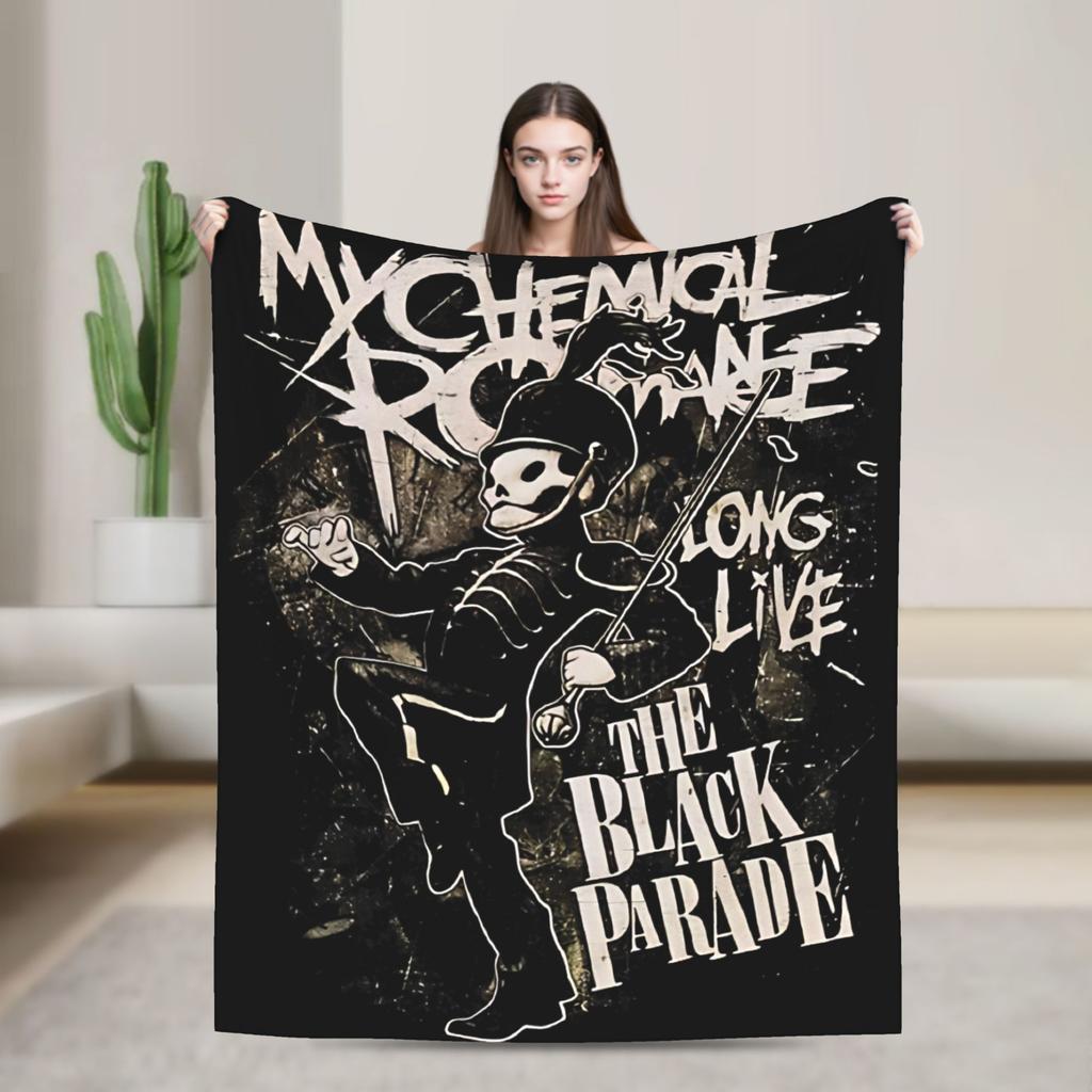 Gerard Way MCR VIntage   Blanket Quality Soft My Chemical Romance Throw Blanket Winter Students Living Room Fashion Bedspread