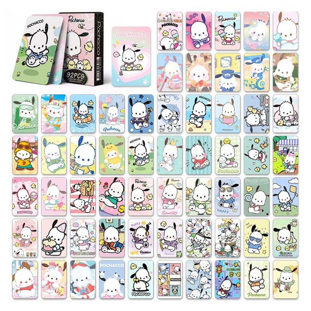 Sanrio Photocard Goods LOMO Illustration Photocard 60pcs + Mini Sticker 32pcs, Pochaco, 1ea