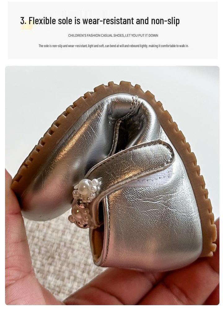 Girls' 2026 Summer Retro French Mary Jane Leather Shoes