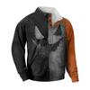Men's Standing Collar Sweatshirt Is Outdoor Casual Sweaters Tops