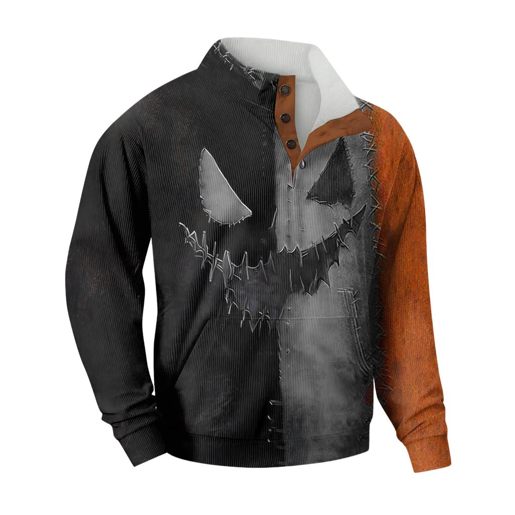 Men's Standing Collar Sweatshirt Is Outdoor Casual Sweaters Tops