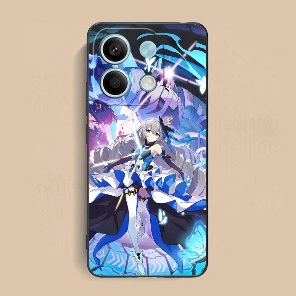 

HSR Bronya Matte TPU Mobile Phone Case for Xiaomi Redmi Note 14 13 12 11 S Pro Plus 4G 5G Colorful Printing Cover Redmi Note 11S 4G