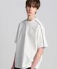 TENER Stripe Point Short Sleeve T-Shirt White