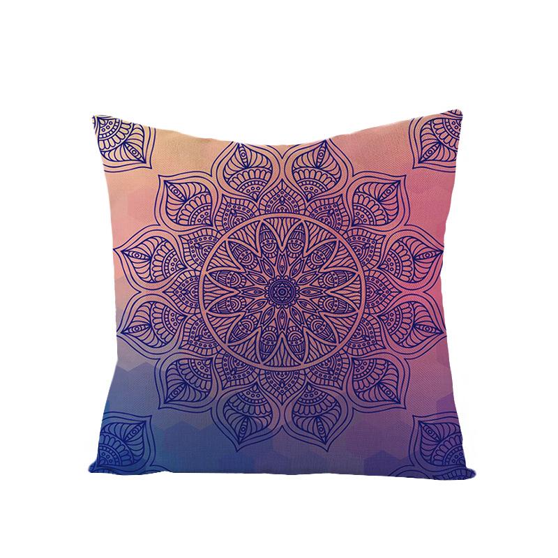 Bohemian Mandala Style Polyester Pillowcase Square Sofa Pillowcase Home