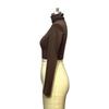 Tooxika New Spring And Autumn T-shirt Long Sleeve High Collar Short Style Navel-exposing Sexy Slim Bottoming Shirt