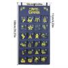 Hangable Fabric Advent Calendar with 24 Pockets - 24 Day Christmas Countdown Bag for Candy Chocolate for Classroom