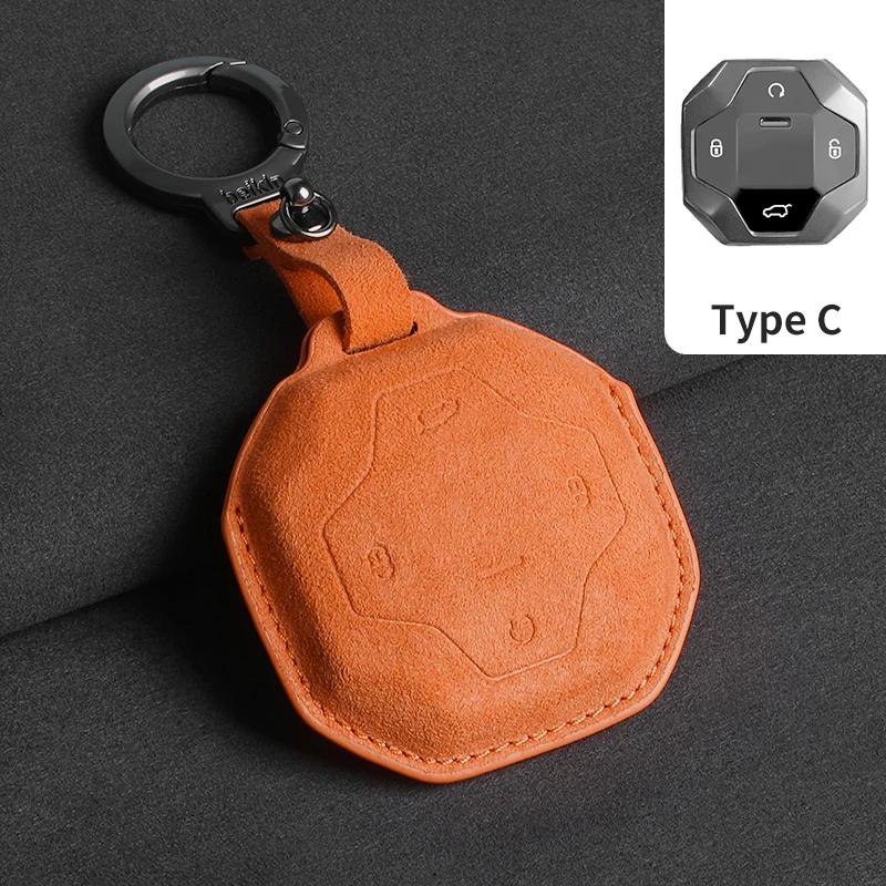 Suede Car Key Case Cover for Chery Jetour Dashing X-1 Plus DTC IDM 2022 2023 for Chery JETOUR X70 X70plus X70m X90plus X95pro