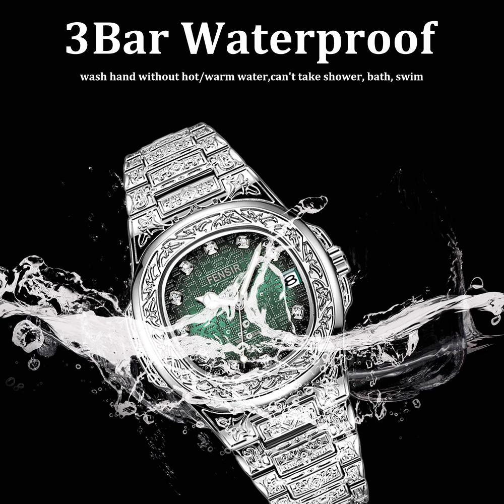 Men's Unique Luxury Retro Steel Strap Design Watches 2025 Unusual Sport Waterproof Watch For Man WristWatch Clock Reloj Hombre