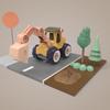 Creative Plastic DIY Truck Toy Miniature Truck Loading Unloading Assembly Engineering Car Set Kids Educational Toy for Boy Gifts