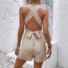 Women's Summer New Sleeveless Suspender Leak Back Low Cut Light Mature Style Jumpsuit