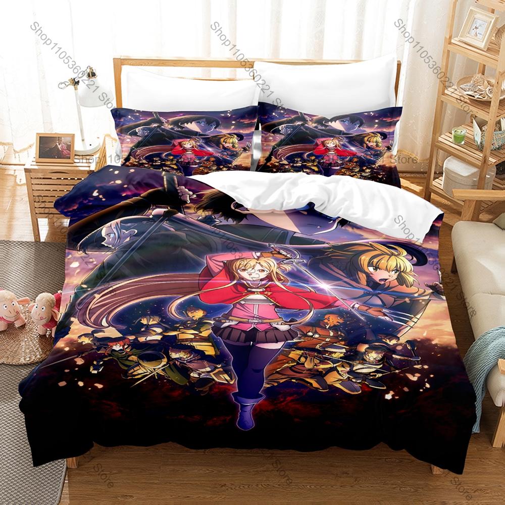 Kirito Asuna SAO 3PCS Bed Set Vivid Character Print Cozy Microfiber Home Bedding 2026 Duvet Cover 2 Pillowcase