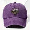 Men  Women Vintage Elk Print Trucker Hat  Adjustable Soft Top Baseball Cap with Elk Antler Washed Suitable for Outdoor Fis