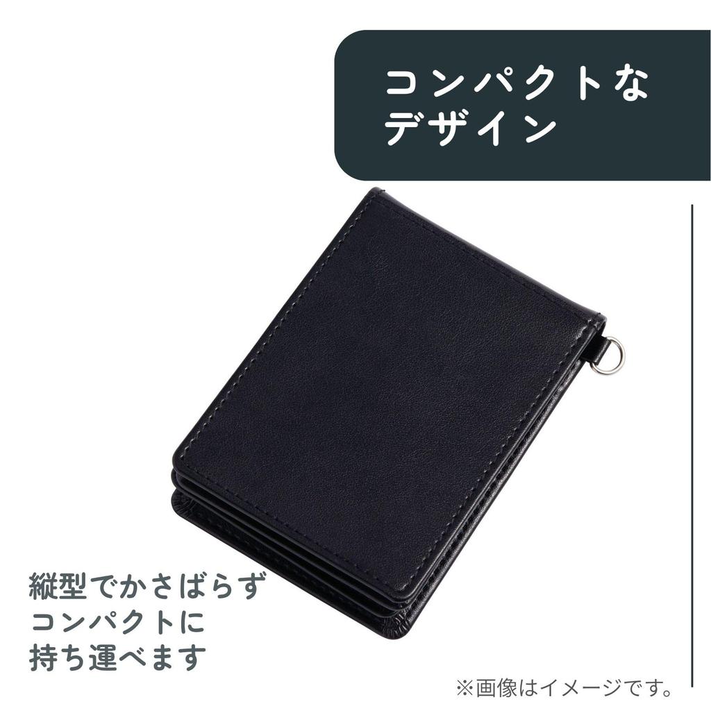 Raymay Fujii Pass Case, Gloire, Vertical with 5 Windows, Brown, GLP1167C