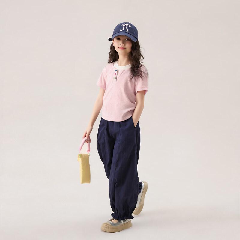 LUSON Girls' Summer Short Sleeve T-Shirt