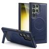 Geschikt voor nieuwe S24FE kristallen schild magnetische zuignap houder telefoonhoesje all-inclusive PU leer S24 beschermhoesje onzichtbare houder