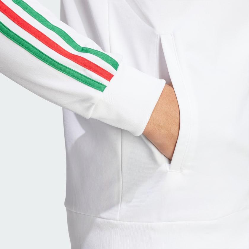 Adidas Italy Dna Track Top Striped Color Block Retro Sports Jacket Men Jackets White IT9765