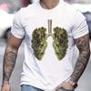 Unisex Leaf Lungs Graphic TShirt Breathable PolyesterSpandex Blend Regular Fit Casual Tee for Outdoor Wear Unisex Clothing