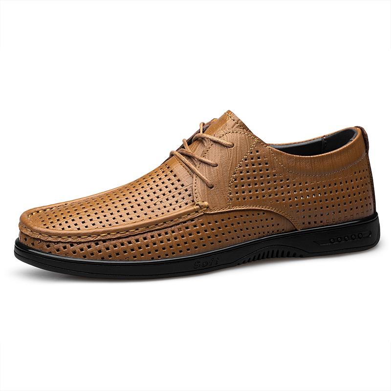 

Модные мужские туфли из натуральной кожи, брендовые оксфорды, броги, высокое качество, шнуровка, мужская повседневная обувь, дышащая обувь для ходьбы 46