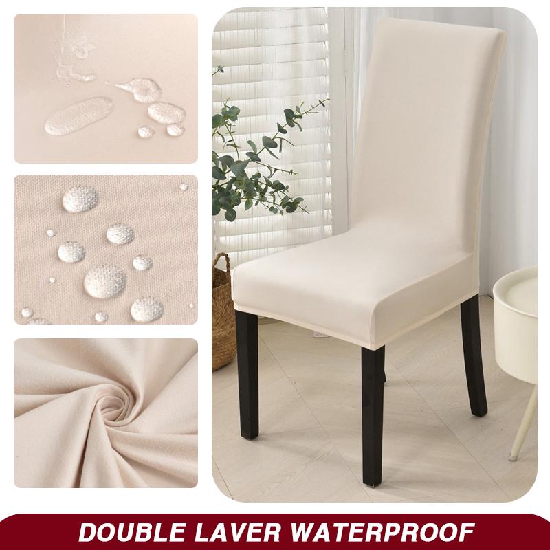 Wodoodporny Pokrowiec na Krzesło Jadalniane Rozciągliwy Pokrowiec na Krzesło Zdejmowany Zmywalny Ochraniacz na Krzesło do Domu, Restauracji, Kuchni, Bankietu