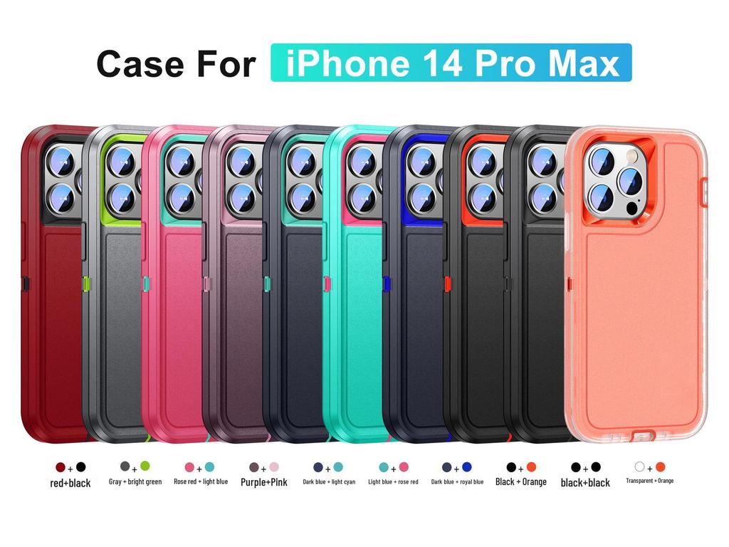 Durable Defender Case for Apple iPhone 17 PRO Max, 16, 15, and 14