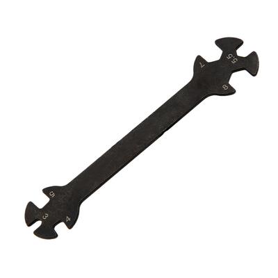 RC Automodell Werkzeug Schraubenschlüssel Maulschlüssel Passend für 3 4 5 5.5 7 8mm SchraubenmutterSchwarz