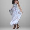 2026 Spring Women's European and American Style Slimming Floral Sling Dress