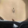 Stonefans Butterfly Belly Rings Button Anti Allergy Body Accessories Sexy Navel Nail Hip Hop Zircon Piercing Jewelry Nightclub