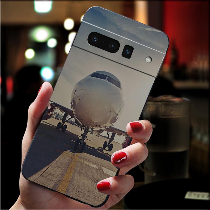 Aircraft Airplane fly travel cloud Plane Phone Case For Google Pixel 10 Pro 9 Pro XL 9A 8 7 6 Pro Pixel 8A 7A 6A Pixel 8 7 6 5