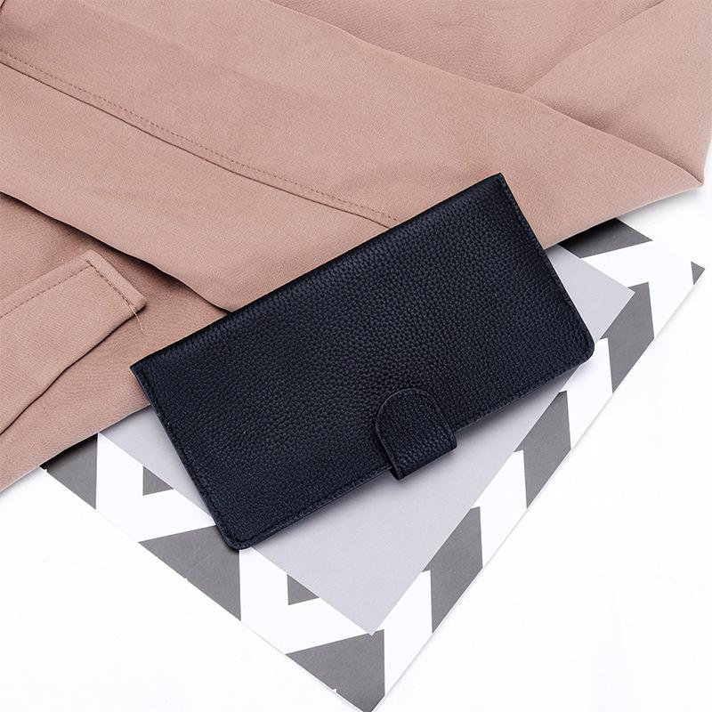 Top Grain Cowhide Women's Ultra-Thin Long Leather Phone Wallet 2025