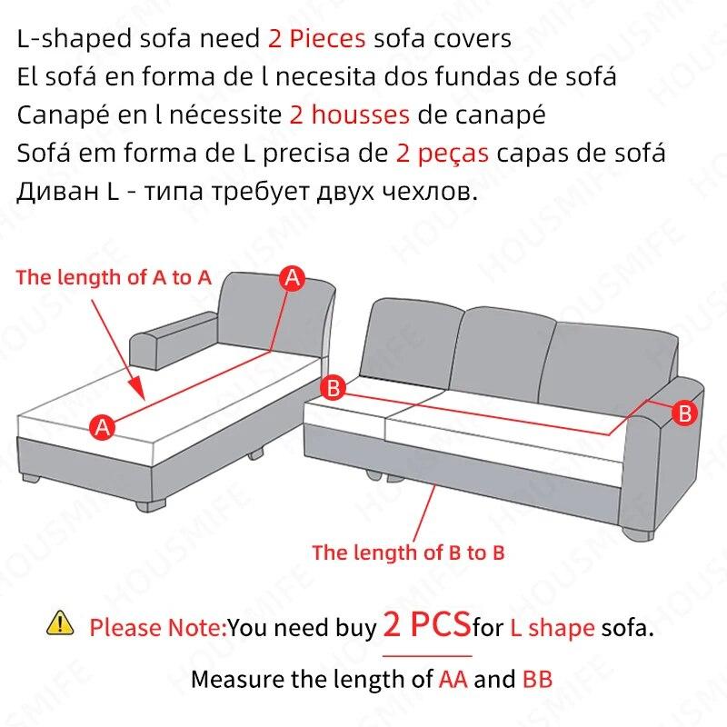 Housses de canapé de couleur unie pour salon, en Spandex, élastiques, modernes, tout compris, housse de chaise, protection de meubles