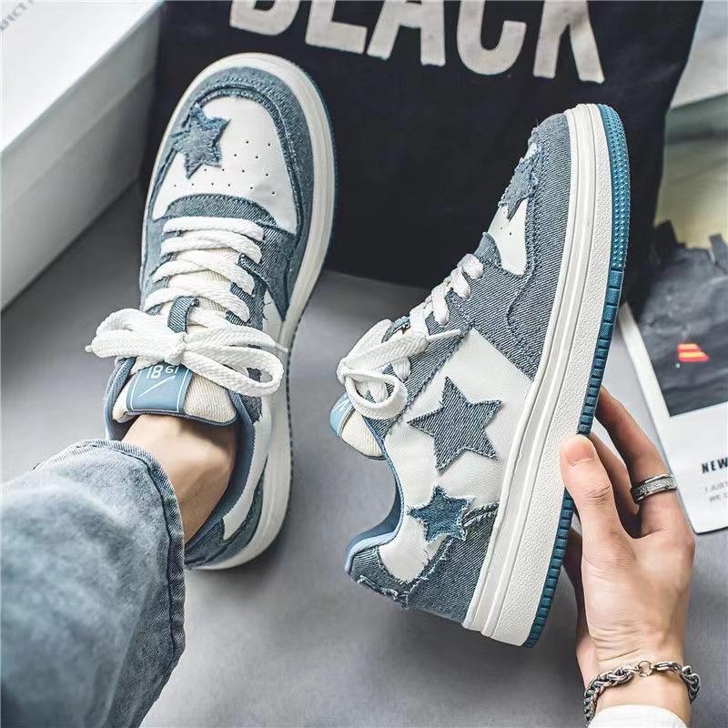 

Мужская обувь Star board весна 2024 года, новинка, интернет-знаменитость, досуг, студент, Air Force One, корейская версия универсальной платформы, туфли Tide 40 синий