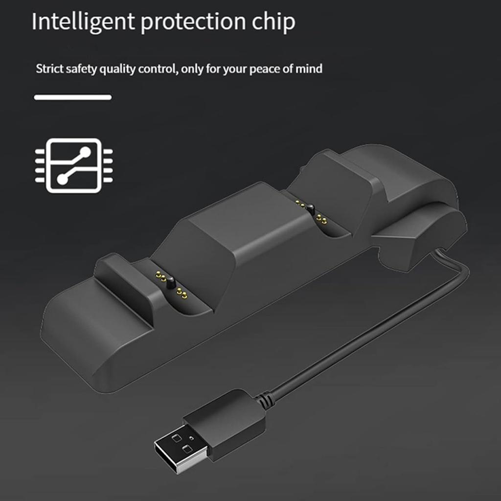 Controller Charger Station for PS5 Dual Dock Charging Station Stand Holder Fast Charging Dock for PS5 Controllers