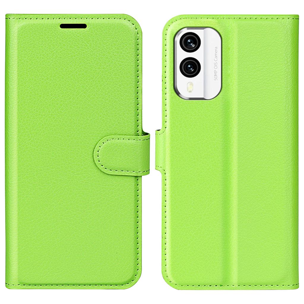 For Nokia X30 5G PU Leather Phone Case Litchi Texture Wallet Protective Phone Stand Cover