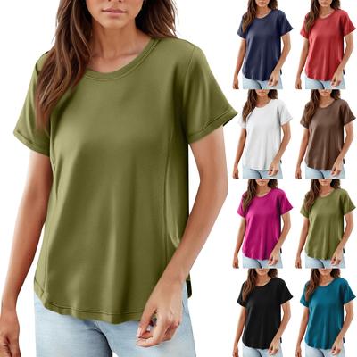 T Shirts Short Sleeve Tees For Women Fashion Tops Lightweight Soft Casual Summer Outfits Clothes