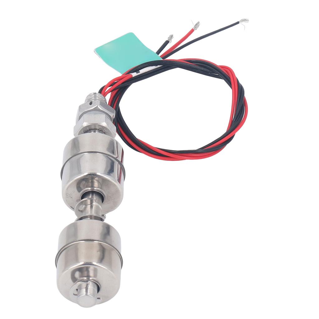 Float Switch Water Level Sensor 100mm Low Pressure Stainless Steel Double Ball Float Switch Sensor 0‑110V