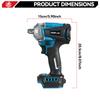 ONEVAN Brushless Electric Impact Wrench 1/2 Inch Cordless Hexs Socket Kit 3 In 1 Screwdriver Tool For Makita 18V Battery