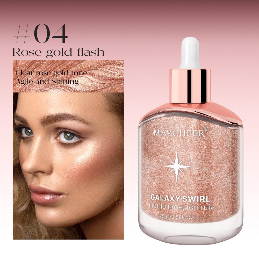 

Жидкий хайлайтер для контуринга лица, перламутровый макияж, осветляющий бронзатор, сияние тела, мерцающий осветитель для контура лица, косметика