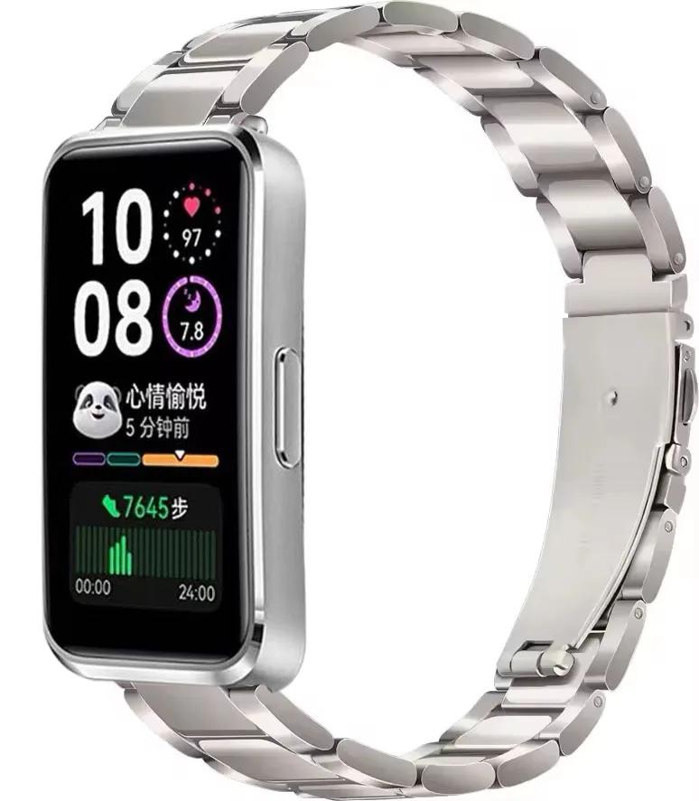 Metal Strap for Huawei Band 10 9 8 Stainless Steel Bracelet Accessories for Huawei Band 10/9/8 Smart Watch Replaceable Wristband