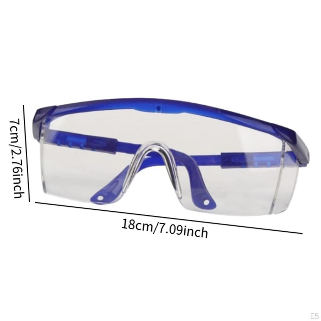 Safety Goggles Transparent Protective Eyewear for Cycling Outdoor Sports Black