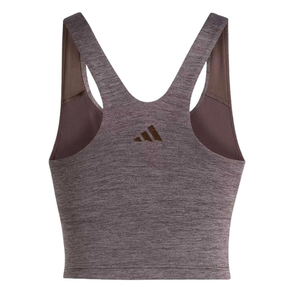 Adidas Sleeveless Sports Shirts Women's Aurora Coffee Honey Moderate Nipped-in Waist (Unisex) Sleeveless Sports Shirts