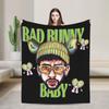 BAD BUNNY TOUR 2025 Blankets Coral Fleece Plush Winter Multi-function Lightweight Thin Throw Blankets for Bed Outdoor Bedspread