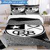 3PCS Shield With Star Emblem Printed Soft Bedding Set,Including 1pc Duvet Cover And 2pcs Pillowcases Perfect for Bedroom, Dormitory, Fan Gift