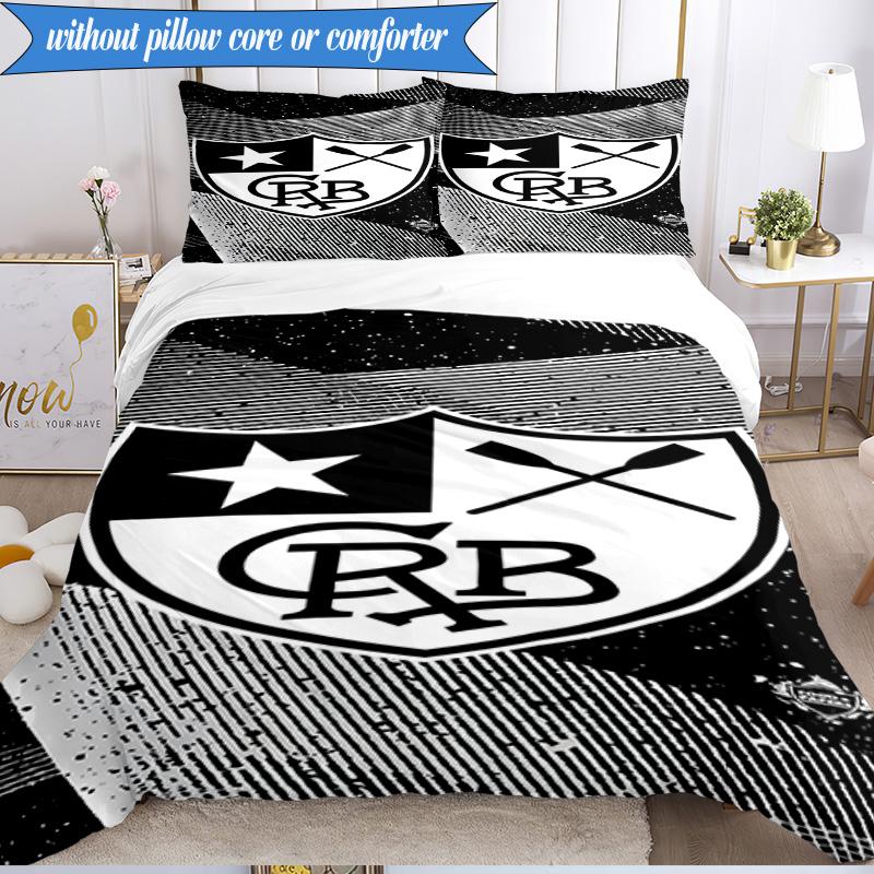 3PCS Shield With Star Emblem Printed Soft Bedding Set,Including 1pc Duvet Cover And 2pcs Pillowcases Perfect for Bedroom, Dormitory, Fan Gift