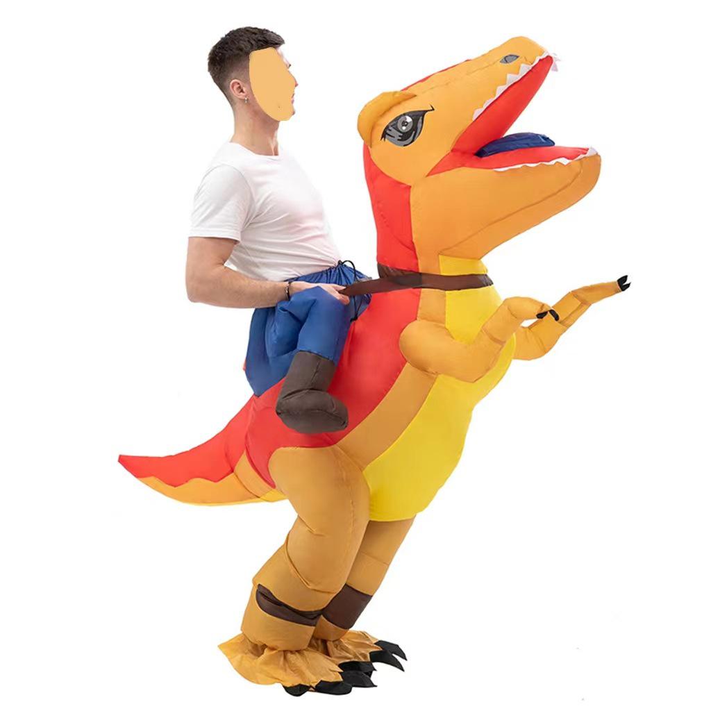Aufblasbares Dinosaurier-Fahrradkostüm – Lustige Requisite für Partys & Cosplay